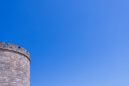 The old tower in the city of Varadero in Cuba on a bright sunny dayの写真素材