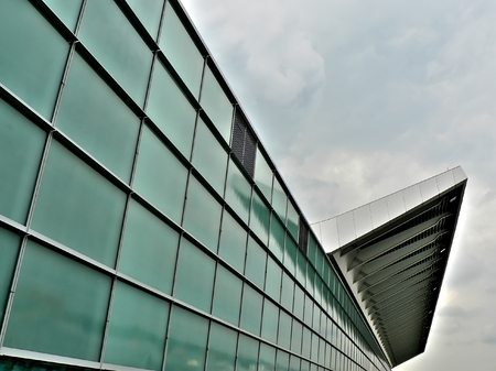 Airport terminal in the city of Warsaw Poland