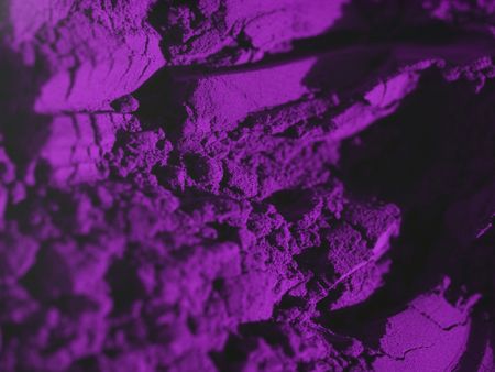 purple dye powder macroの写真素材