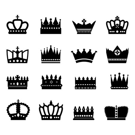 Crown Icons Setのイラスト素材