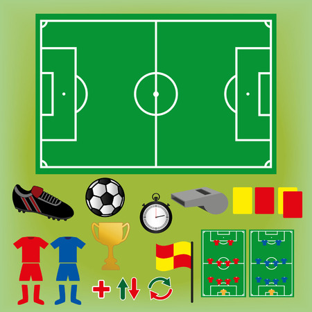 Football Icons Setのイラスト素材