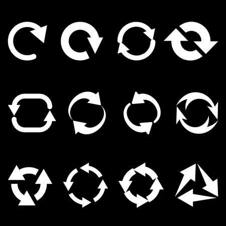 Refresh Reload Rotation Arrows Setのイラスト素材