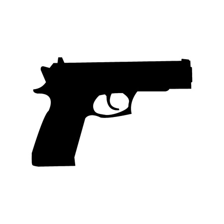 Pistol Gun Iconのイラスト素材