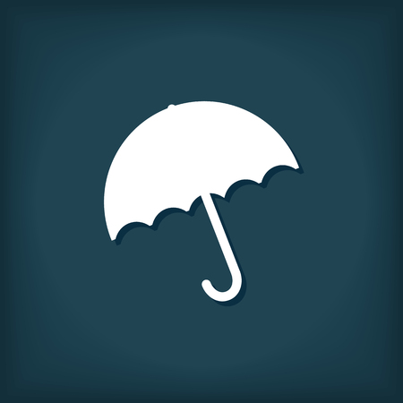 Umbrella Icon. Flat Style Vector Illustrationのイラスト素材