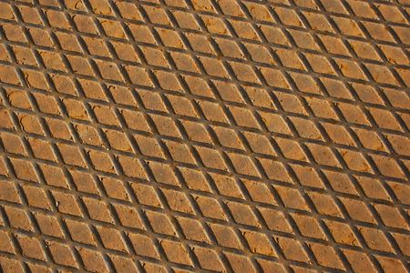 Rusty  texture of industrial metal plate.