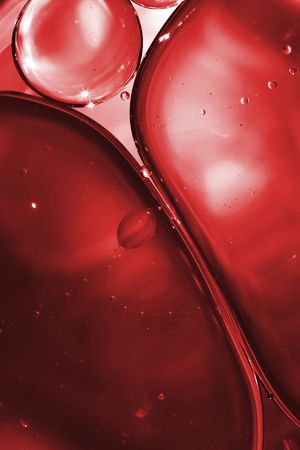 macro view on red bubbles of bloodの写真素材