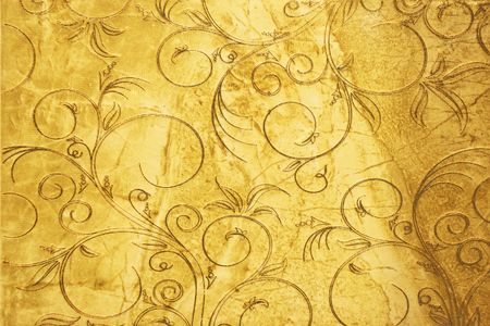 grunge floral detail on decorative stone plate