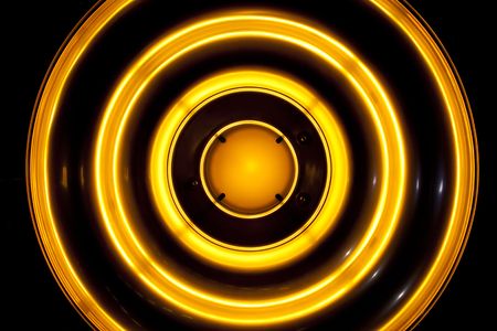 Reflector front view in the circle of light. Futuristic background.の写真素材