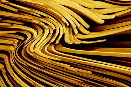 An abstract background with 3D curved lines の写真素材