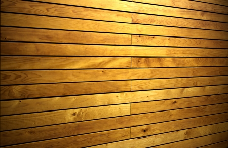 Wall tiled with wooden panels in the perspective 