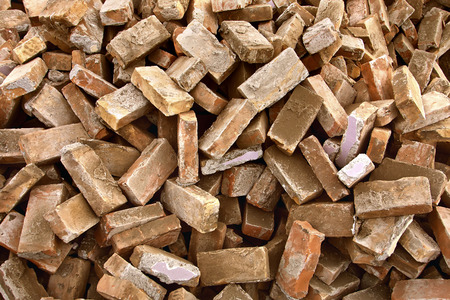 a bunch of old bricks 