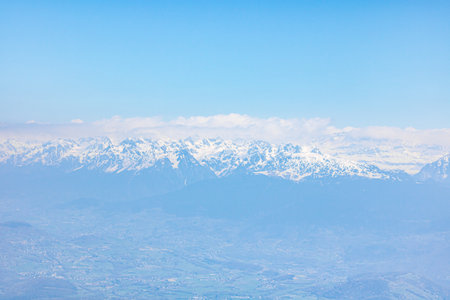 View of the peaks of Vercors (IsÃ¨re, France)