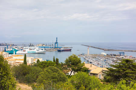 View of the port of Alicante in Costa Blanca, Spainの写真素材