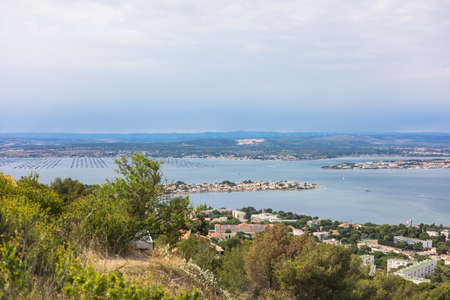 View of the city and the seaの写真素材