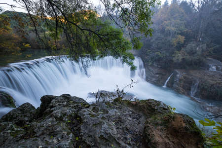 Waterfalls in Plitvice Lakes National Park,Croatiaの写真素材