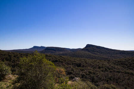 Panoramic view of the mountains of the Alentejo region in Portugal