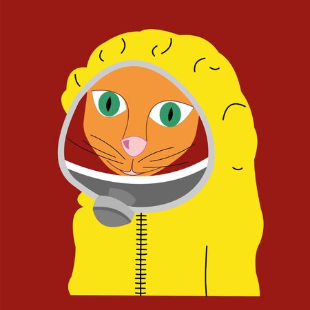 cat anti covid-19のイラスト素材