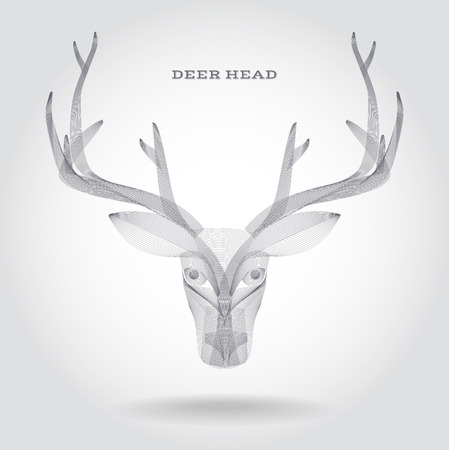 Deer Skull Vector Illustrationのイラスト素材