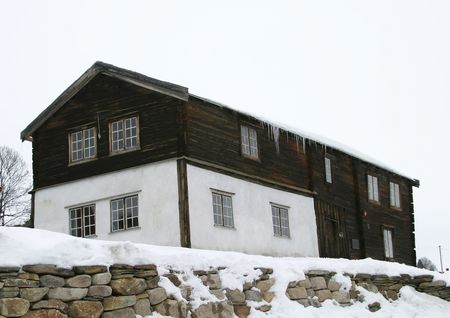 Old Building in Roros Norwayの写真素材