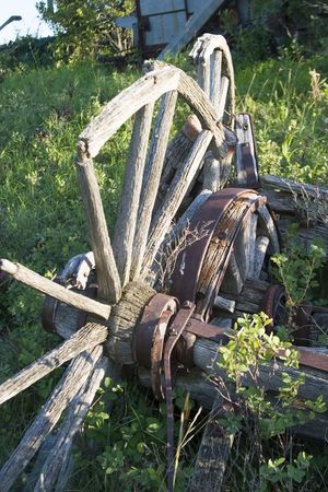 Wagon Wheel Detailの写真素材
