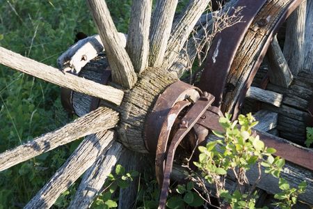 Wagon Wheel Detailの写真素材