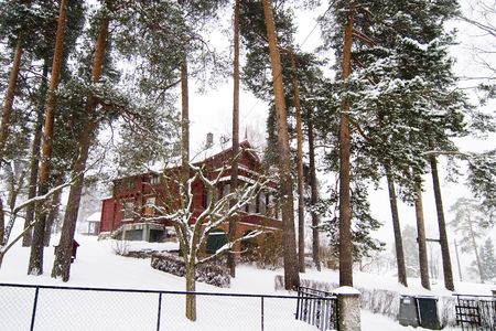 A large house in the Nordstrand area, Oslo Norwayの写真素材