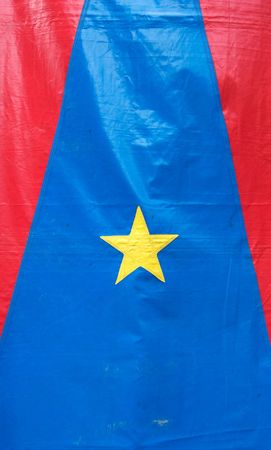 A detail shot from a circus tentの写真素材