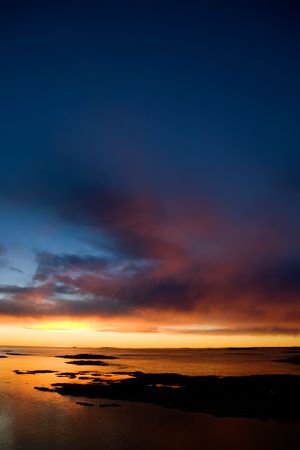 Beautiful coastal Landsacpe on the very outside of the Oslo Fjord near Fredrikstad, Norway.の写真素材