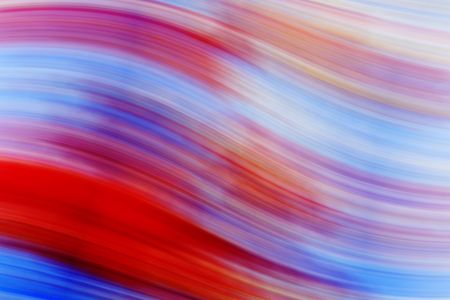 A blur abstract image with red and blue - festive feelingの写真素材