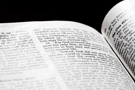 John 3:16 in the Christian Bible, For God so loved the world...の写真素材