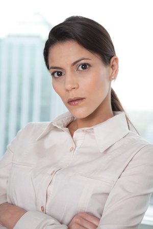 Portrait Of Young Business Woman With Arms Crossed .の写真素材