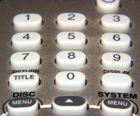 control buttons on a dvd controllerの写真素材