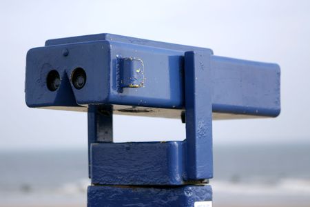 spy glass for viewing the coastline and shipping etcの写真素材