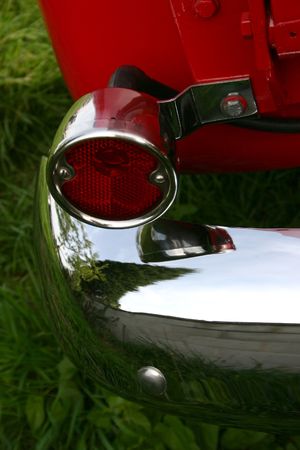 details of the lights of a  truck