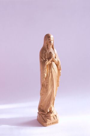 statuette of the Virgin Maryの写真素材