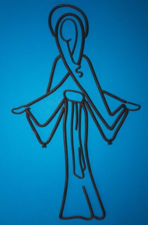 outline of the Mother Maryの写真素材