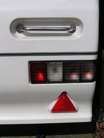 caravan rear lightsの写真素材