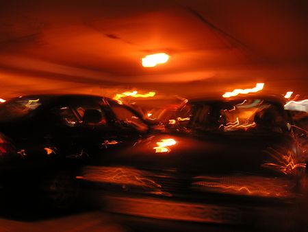 blurred abstract background of a carparkの写真素材