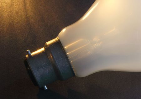 bayonnet  mount of a light bulbの写真素材