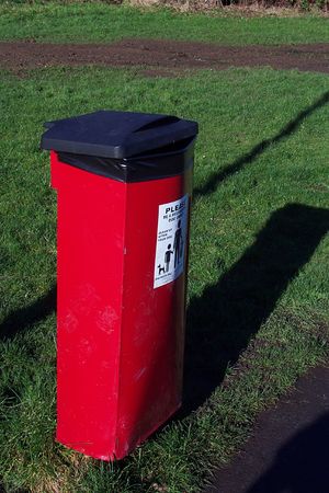 bin for animal droppingsの写真素材