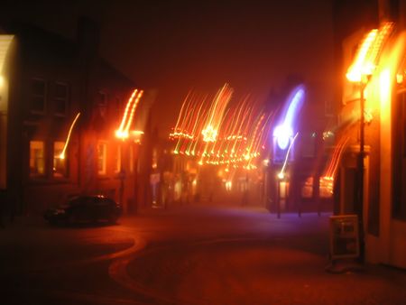 blurred street sceneの写真素材