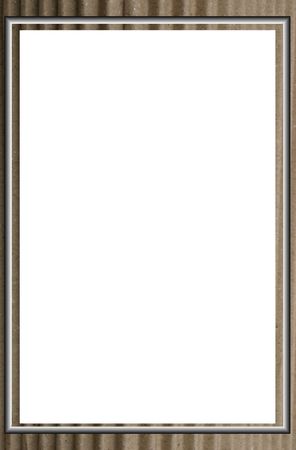 corrugated surround frame for a pictureの写真素材