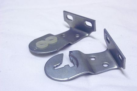 metal brackets of a roller blindの写真素材