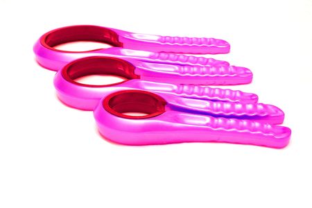 set of three different size jar openersの写真素材