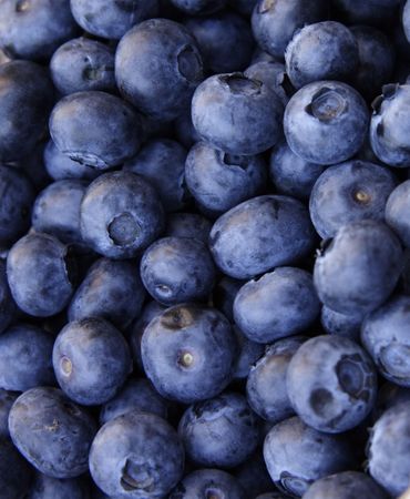 detailed image closeup of blue berry fruitsの写真素材