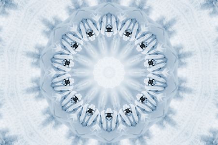 a kaleidoscope  background tile effect abstract illustration