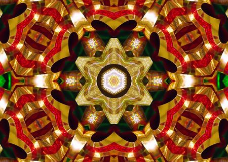 a kaleidoscope  background tile effect abstract illustrationの写真素材