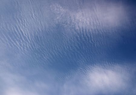 blue rippled skyscape suitable as a background