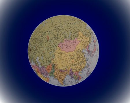 globe against a dark backgroundのeditorial素材