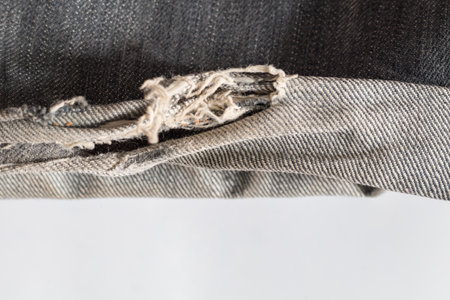 Texture of blue jeans background, Blue jeans fabric background texture.の写真素材